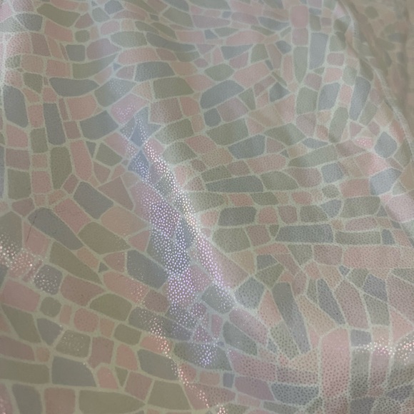 Fabletics Oasis PureLuxe High-Waisted 7/8 Legging - L White Crystalline Shine - Picture 6 of 6